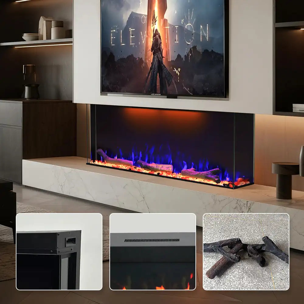 FlameLine TSZS Freestanding Electric Fireplace Heater