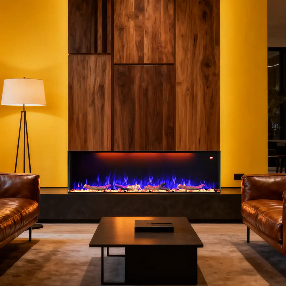 50 Inch Three Sided Elelctric Fireplace with Smart Control