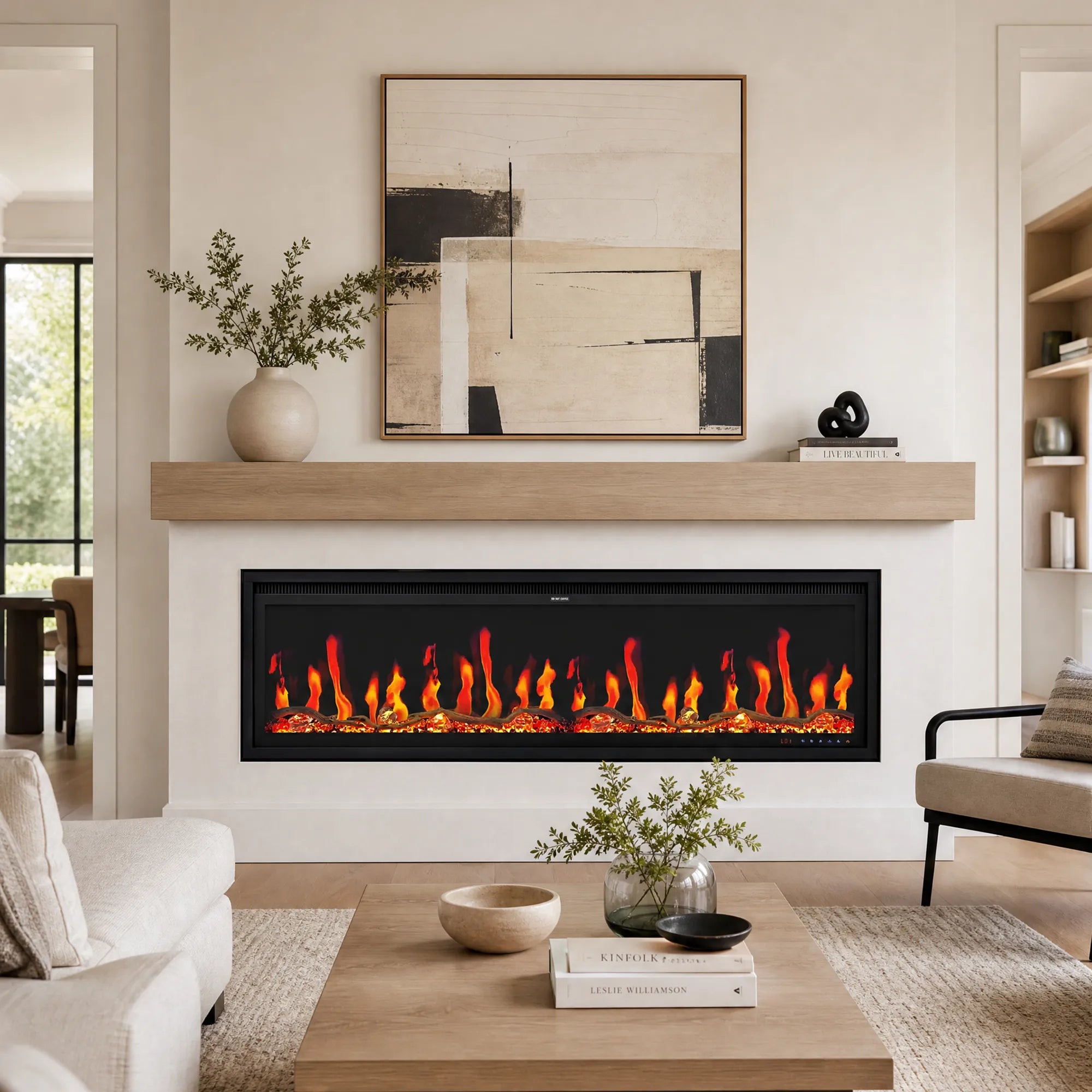 LCD Electric Fireplace