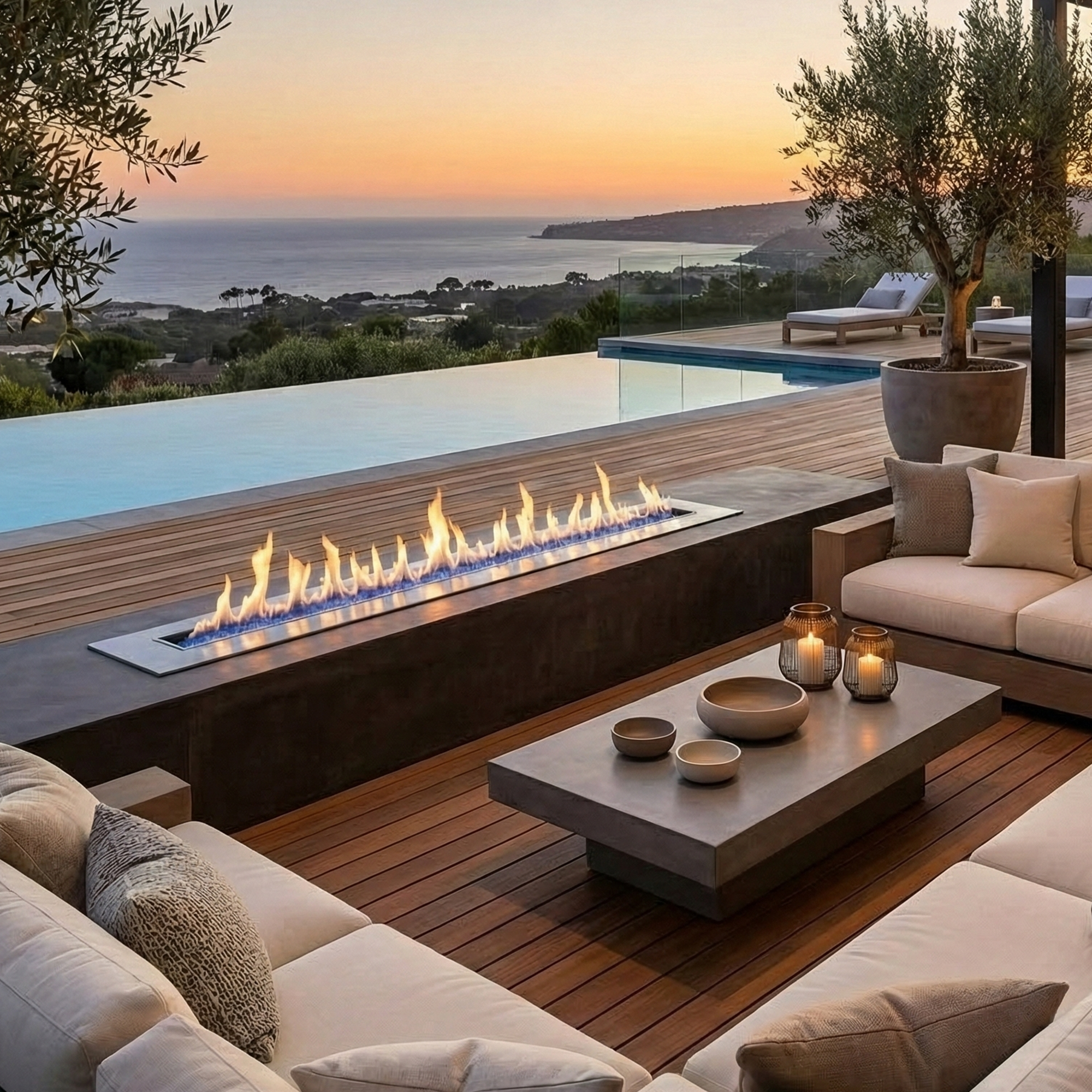 94-Inch Smart Ethanol Fireplace | Ventless Bio-Ethanol Burner Insert (DR94FP-SF)