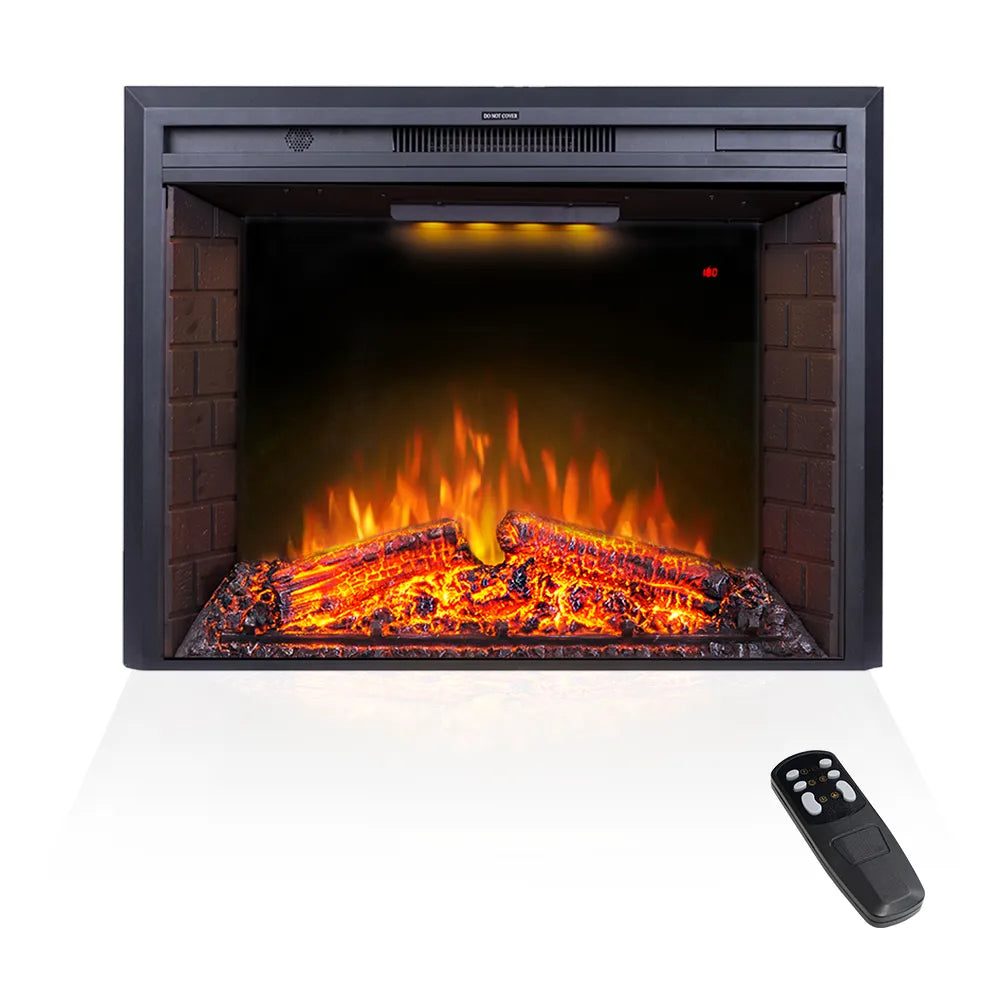 FlameLine EFT Electric Fireplace Insert with Real Log Sound