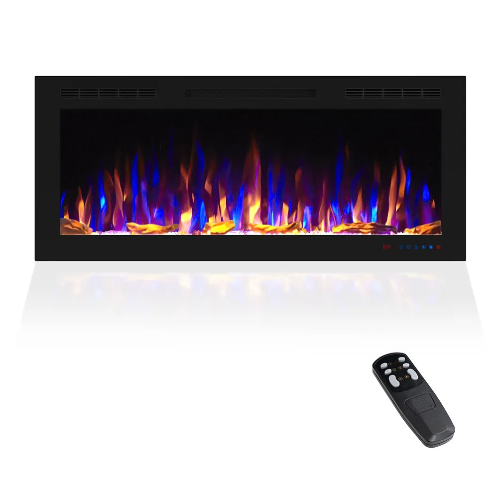 FlameLine EF Series Recessed LCD Electric Fireplace