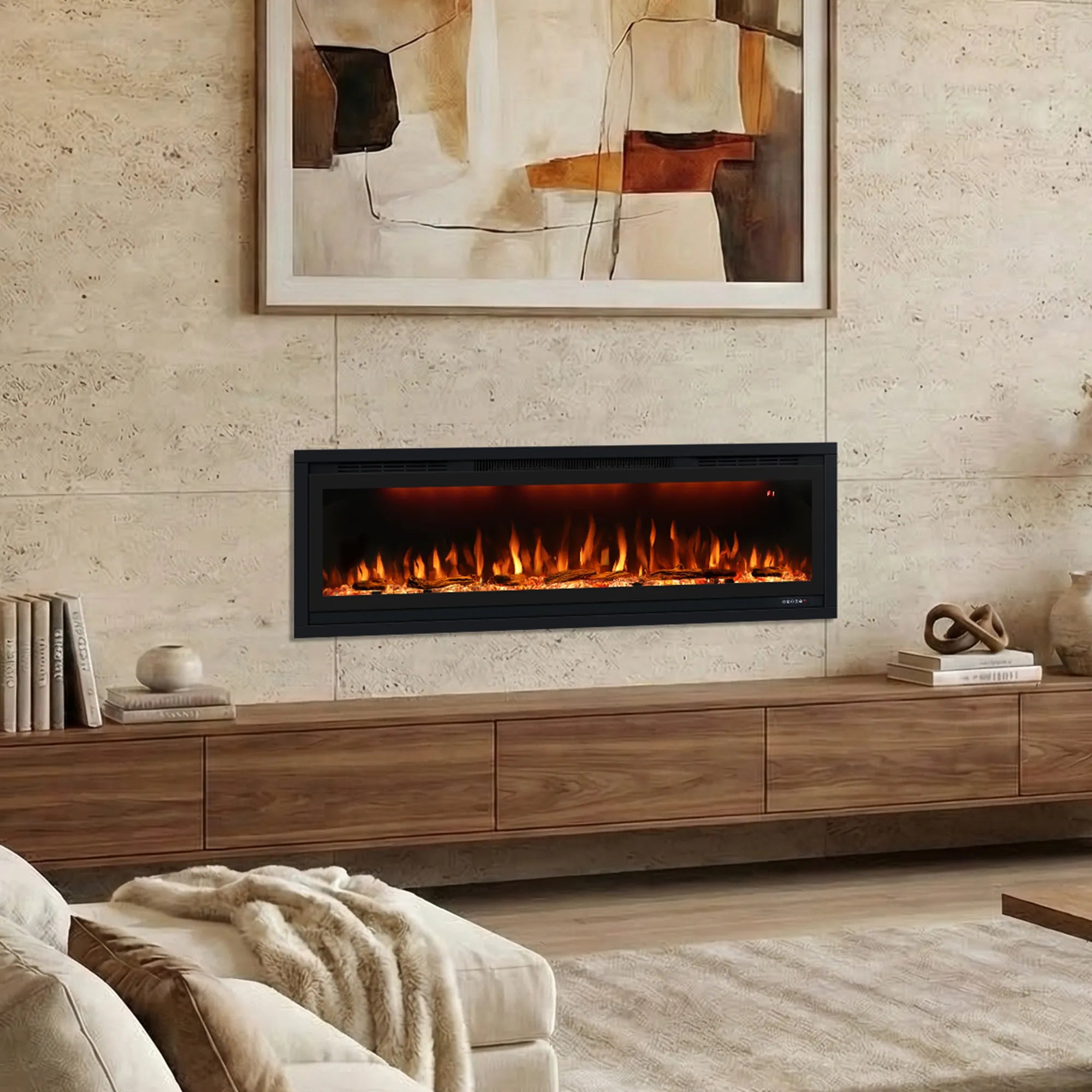 Flameline-Aura 50-inch built in Led electric fireplace