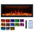 Recessed/Wall Mounted 42 Inch Smart Electric Fireplace