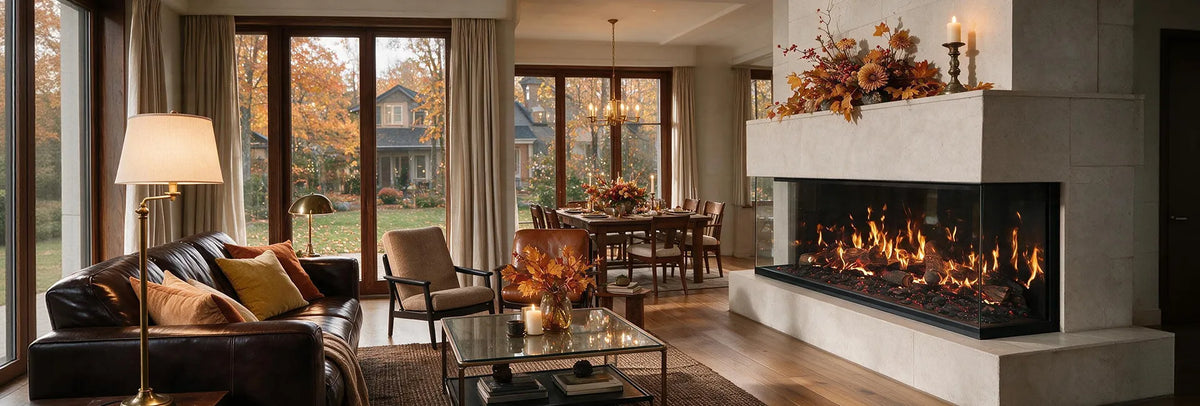 Flameline TSHLCD electric fireplace living room inspiration