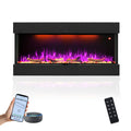 Three Sided 36 Inch Elelctric Fireplace with Smart Control