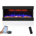 42 Inch Three Sided Elelctric Fireplace with Smart Control
