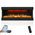 Three Sided 60 Inch  Elelctric Fireplace with Smart Control
